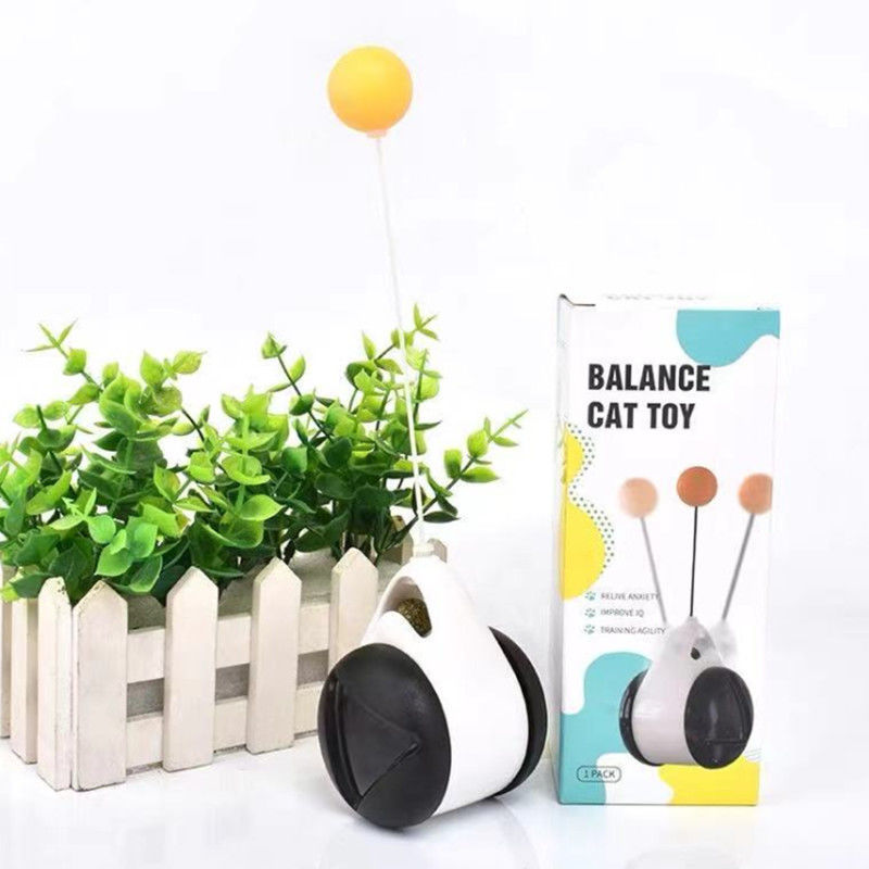 猫咪玩具网红平衡车自动逗猫球自嗨逗猫棒解闷神器耐咬小幼猫玩具