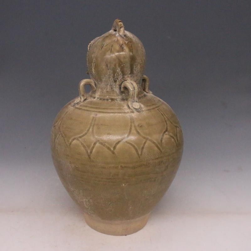 西晋越窑青瓷鸡首罐 高古瓷器摆件古董古玩 保真瓷器老货旧货收藏