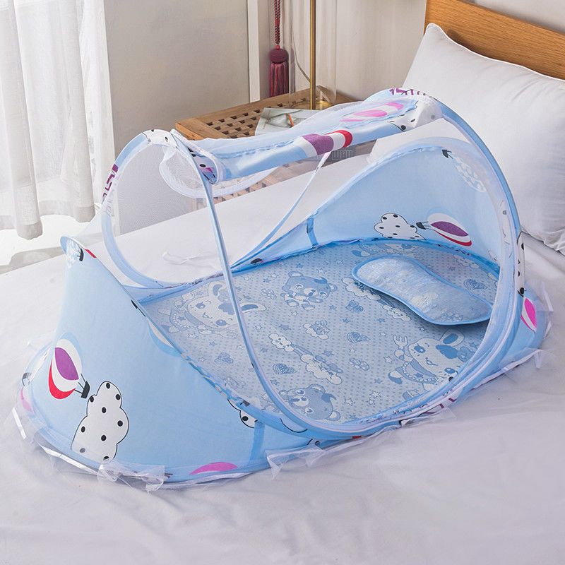 Infant mosquito net cover installation free foldable baby mosquito bed yurt children newborn children fall proof bottom