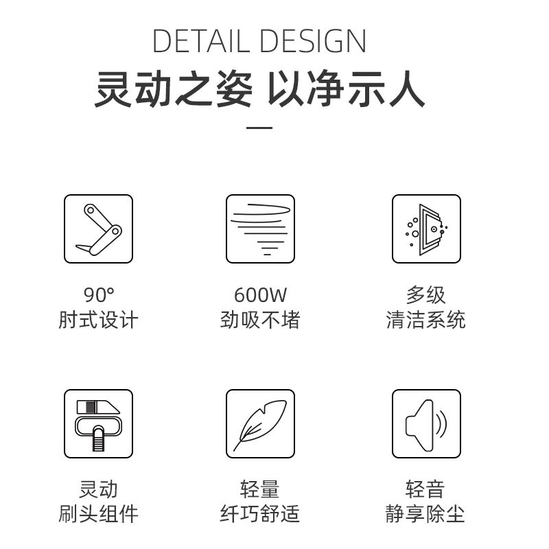 105869-海尔吸尘器家用大吸力手持推杆二合一地板地毯沙发吸尘机ZL603R-详情图