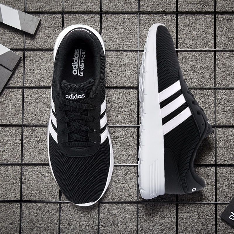 adidas阿迪达斯男鞋新款低帮网面经典休闲运动鞋轻便跑步鞋b28141