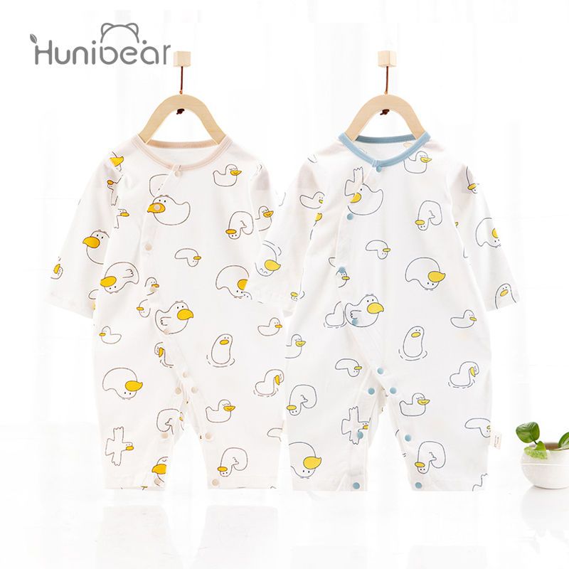 Baby jumpsuit summer thin newborn clothes pure cotton female air-conditioning clothes spring and autumn baby rompers summer clothes