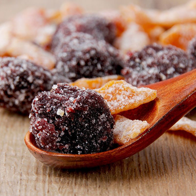 Tangerine peel rock sugar bayberry 500g nine-made bayberry dried plum candied dried sweet and sour fruit snacks 100g