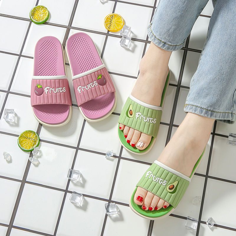 Sandals and slippers women's summer thick bottom simple home home indoor high-heeled outdoor wear fashion non-slip bathroom couple slippers men