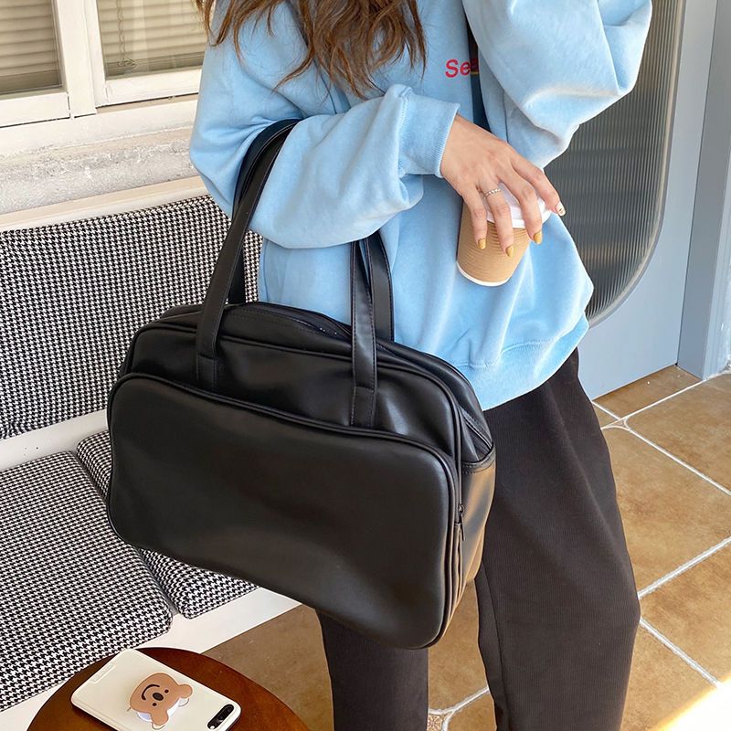 大容量手提托特包短途出差旅行单肩大包包女2021新款韩国行李包袋