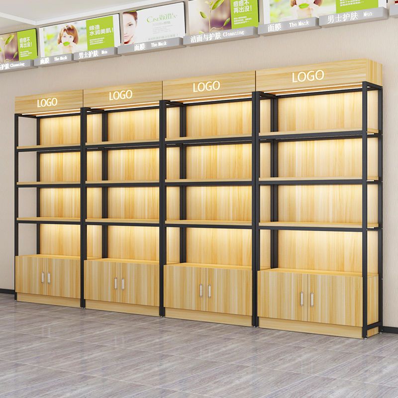 货架展示柜陈列化妆品置物架产品饰品样品母婴店超市架子美容柜子