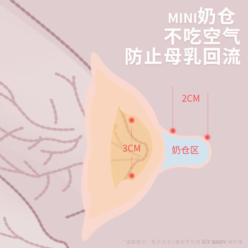 sixbaby乳盾乳头保护罩喂奶辅助奶嘴吃哺乳头贴母乳喂奶防咬神器