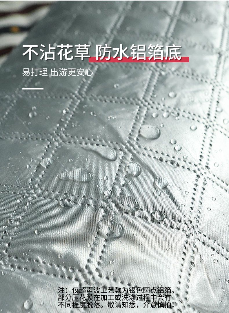 户外可机洗野餐垫ins加厚超声波防潮垫帐篷野炊便携春游草坪地垫