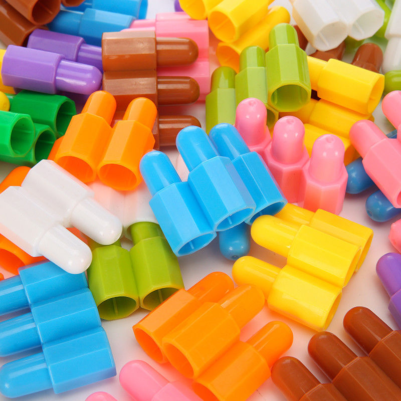 儿童拼装益智玩具火箭大号子弹头积木3到6岁幼儿园女男孩智力开发