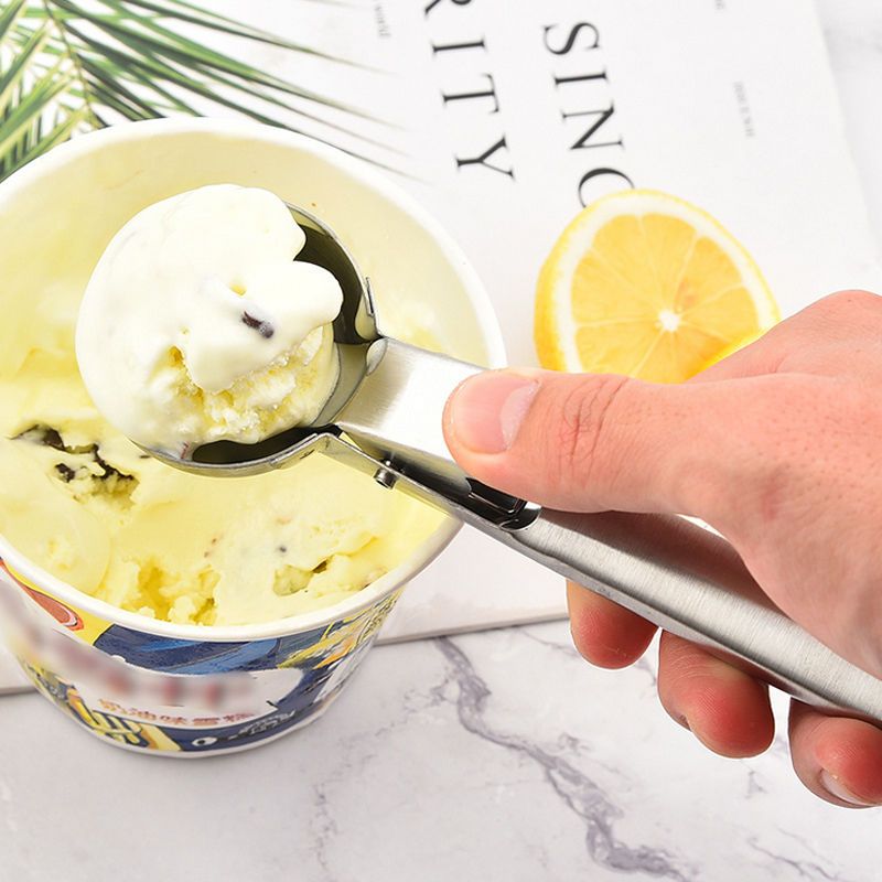 冰淇淋勺挖球器水果挖热奶宝挖勺不锈钢家用冰激凌勺子商用雪糕勺