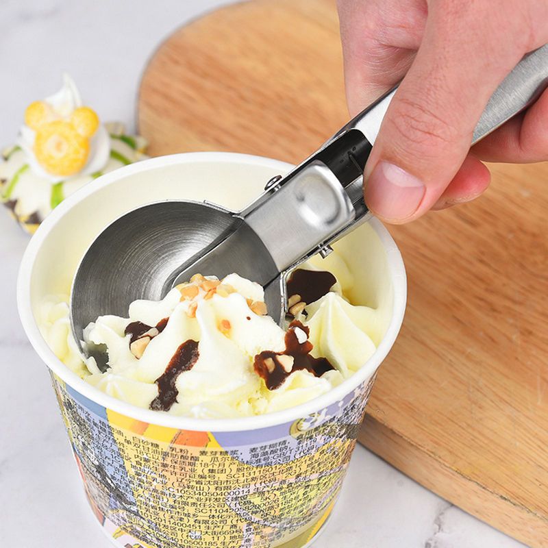 冰淇淋勺挖球器水果挖热奶宝挖勺不锈钢家用冰激凌勺子商用雪糕勺