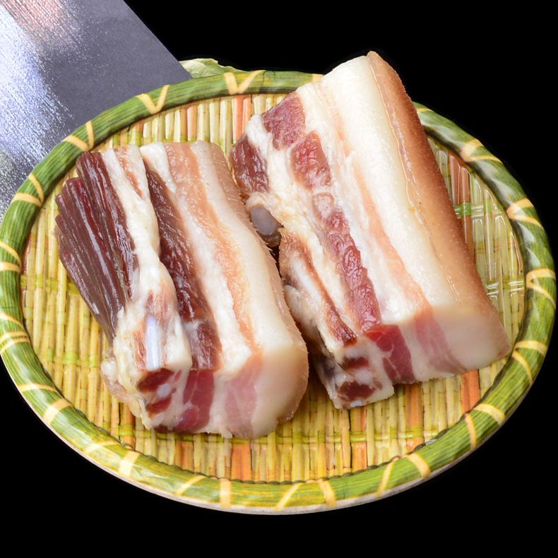 75716-风干腊肉江西井冈山特产非烟熏农家土猪肉日晒五花腊肉腊味咸肉-详情图