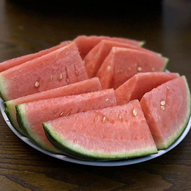 北京大兴庞各庄手剥西瓜小牛奶西瓜袖珍西瓜非麒麟瓜现摘现发