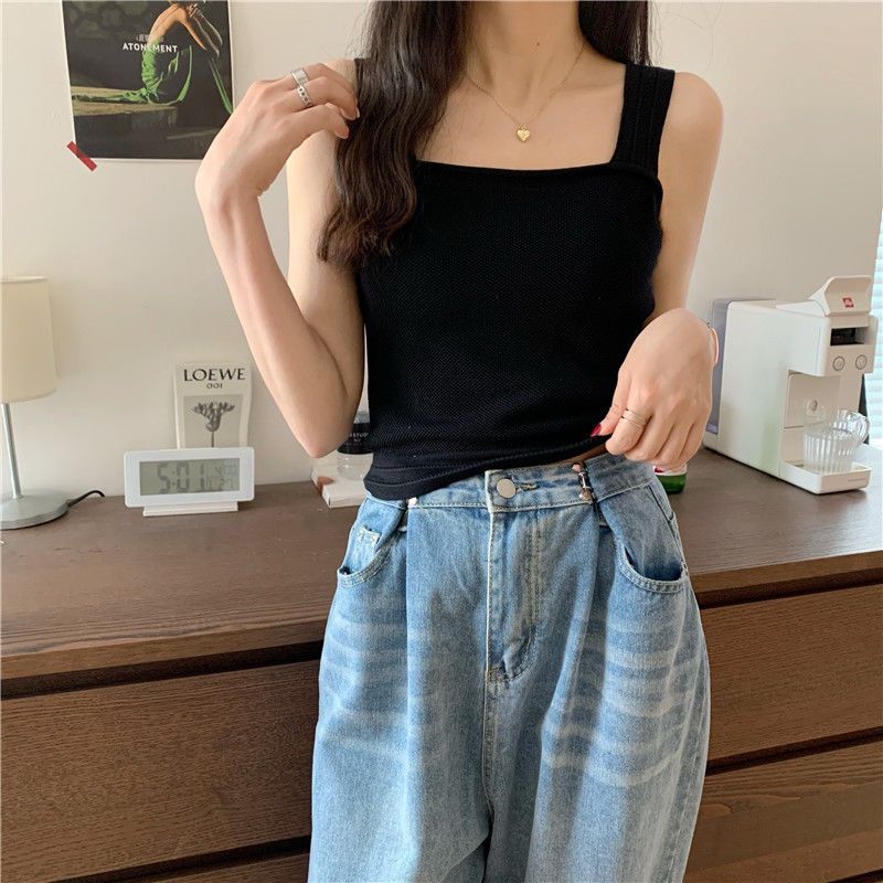 Summer small camisole women's inner wear  new design sense niche outer wear slim fit and thin bottoming top trendy