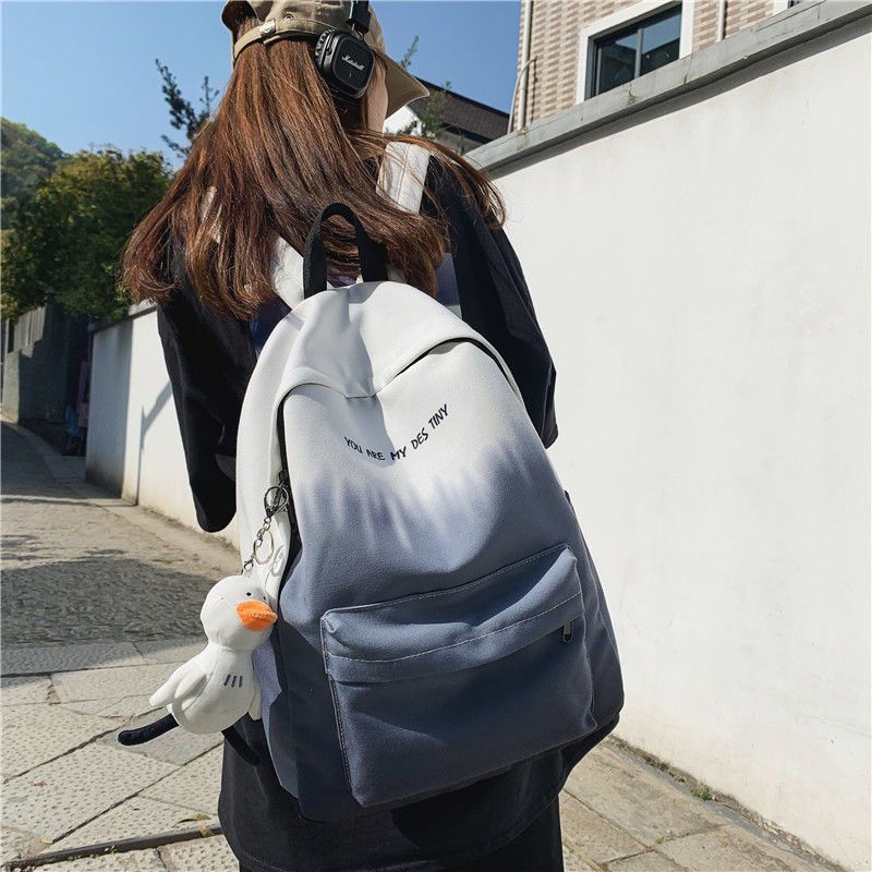Backpack Women's Forest Retro Large Capacity Canvas Casual Travel Backpack College Style Universal School Bag for Male and Female Students