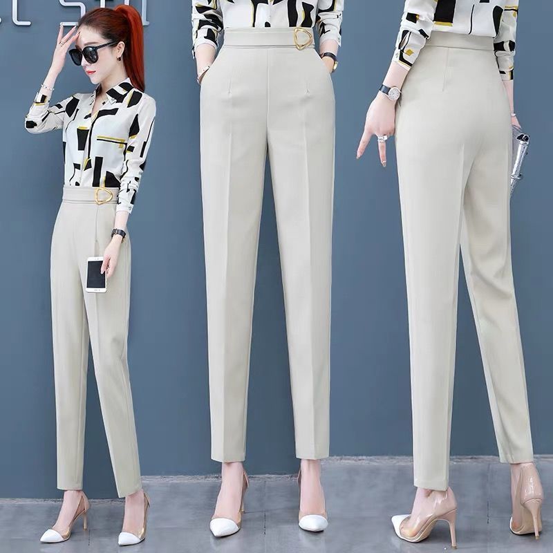 Harem pants women's 2023 spring and summer new loose all-match radish pants high waist and small feet look thin casual long pants