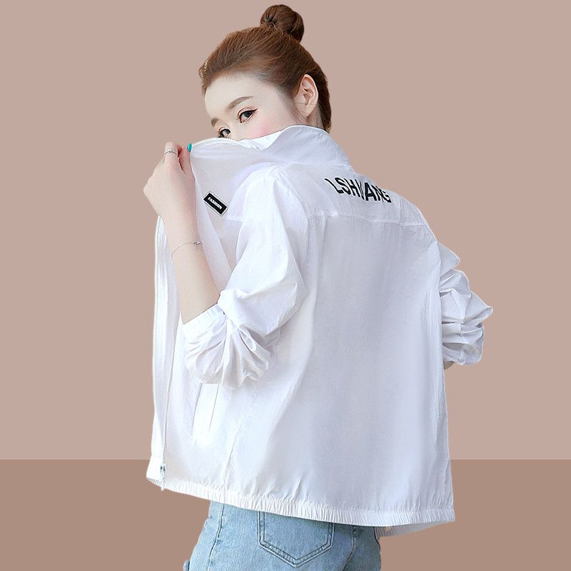 2023 spring and summer new sunscreen clothes female Korean version loose all-match short outdoor sunshade coat female sunscreen shirt