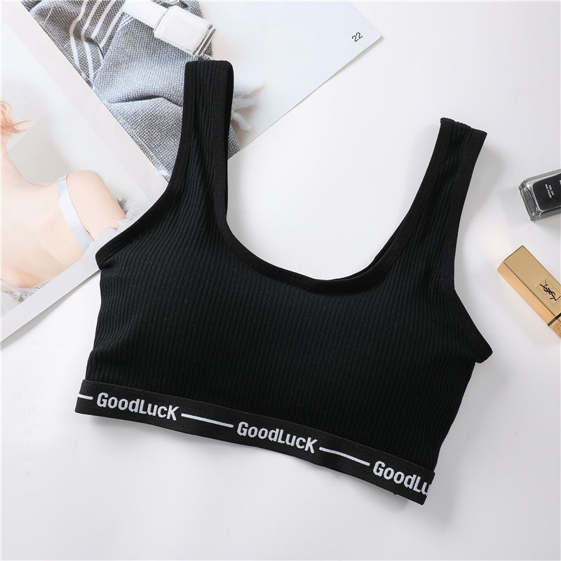 Puberty junior high school students girls underwear students cotton Korean version no steel ring tube top wrapped chest sports bra vest