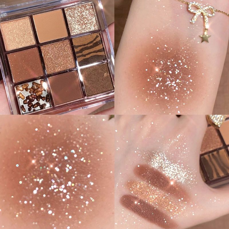 Coco venus2021年新款超閃粉網紅脆香米眼影小眾品牌珠光大地色