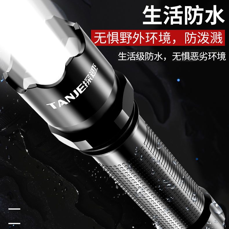 88406-强光超亮大功率特种兵手电筒LED远射可充电迷你袖珍便携小户外灯-详情图