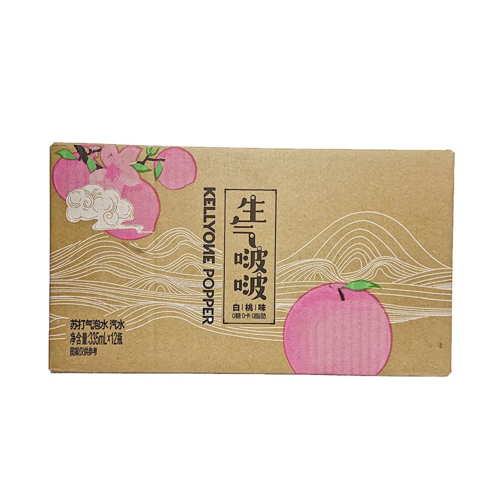 30550-网红饮料 kellyone生气啵啵无糖苏打水气泡水0卡0脂整箱瓶装批发-详情图
