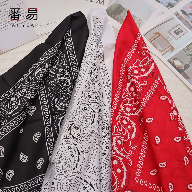 Hip-hop hiphop headscarf headband male and female hip-hop headband tied hands street simple strappy all-match small square