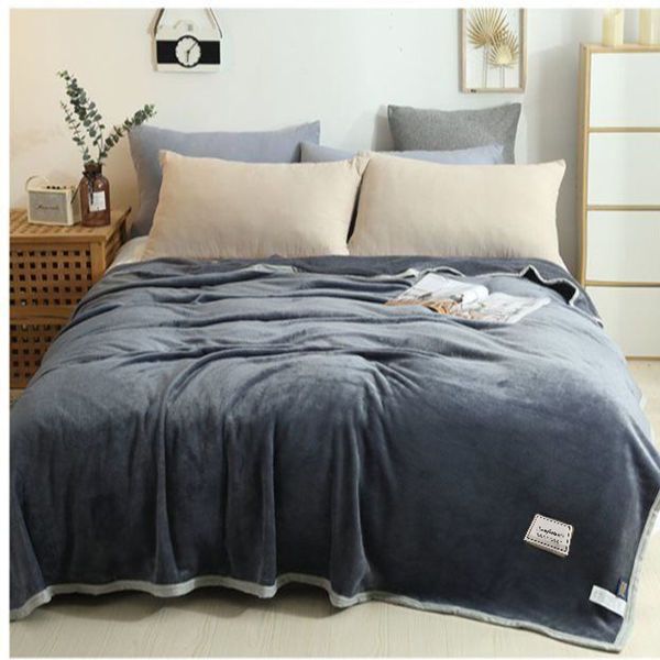 新款加厚超柔毛毯绒毯空调毯休闲盖毯毛巾毯子学生宿舍单双人床单