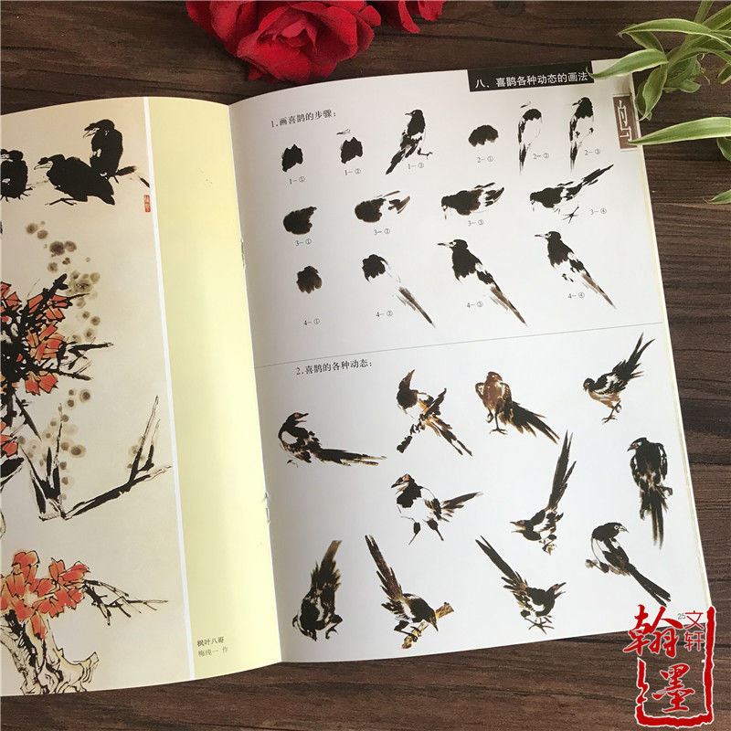 推荐千姿百态画飞鸟 飞鸟的画法 国画写意鸟类禽鸟教程画法技法