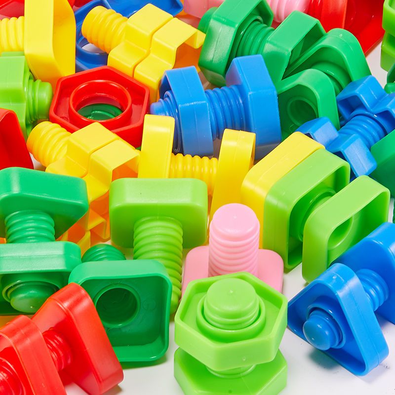 拧螺丝玩具积木宝宝1-3岁早教形状配对拼插玩具螺丝螺母玩具益智