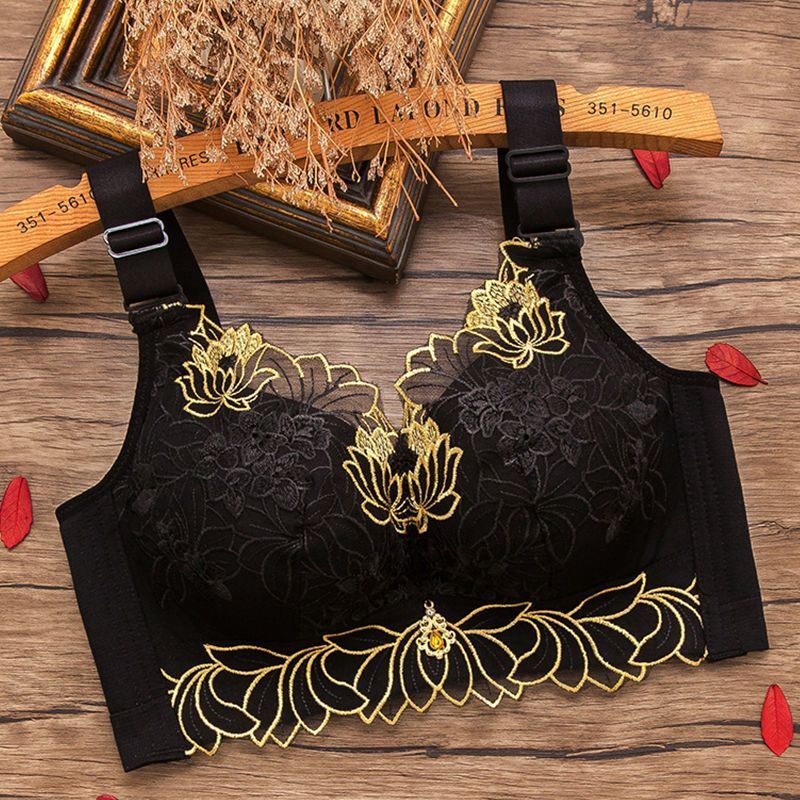 Underwear women gathered small breasts without steel ring adjustable breasts anti-sagging sexy lace beautiful back ladies bra