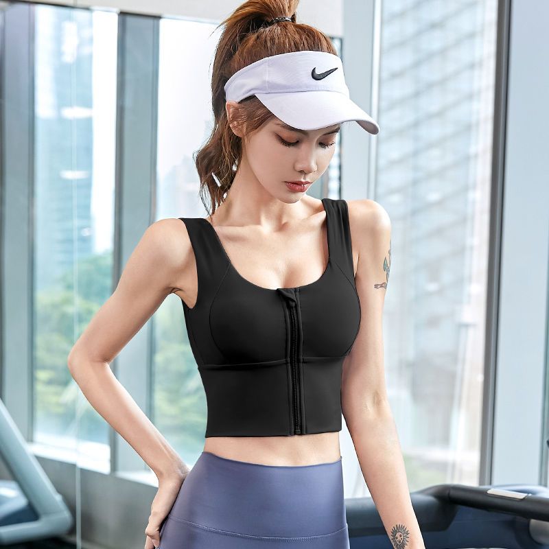 Sports underwear women's anti-shock and anti-sagging running beautiful back gathered stereotypes fitness yoga clothing vest bra top