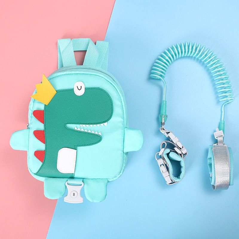 Children's anti-lost traction rope backpack walking baby artifact child holding rope baby mother and child dual-use safety bracelet