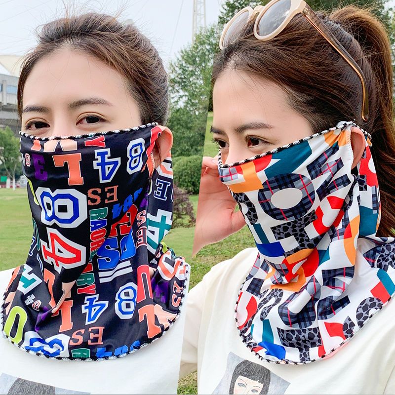 Sommar solmask för damer med uv-skydd och nackskydd_voghion.com