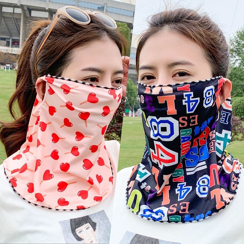 Sommar solmask för damer med uv-skydd och nackskydd_voghion.com