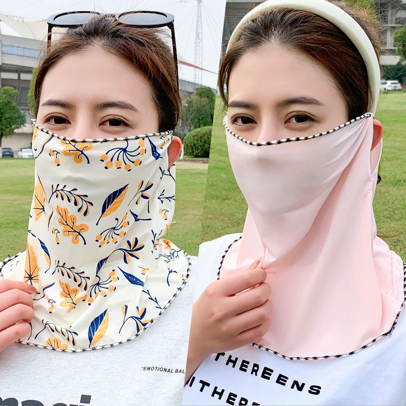 Sommar solmask för damer med uv-skydd och nackskydd_voghion.com