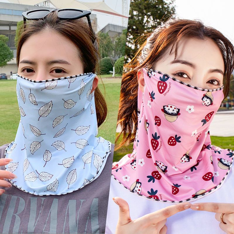 Sommar solmask för damer med uv-skydd och nackskydd_voghion.com
