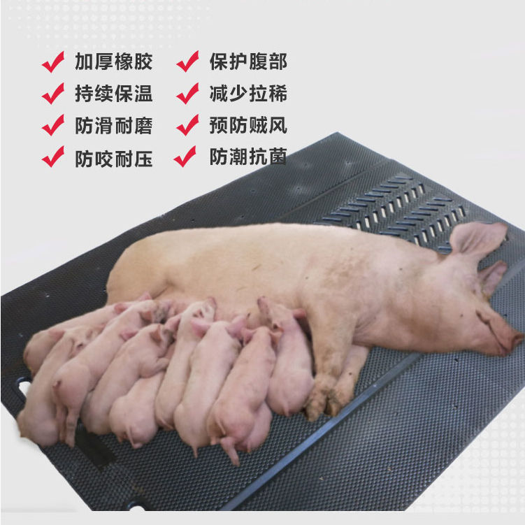 母猪产床防滑垫 加厚 猪用防滑垫 母猪防滑垫 猪子母垫 橡胶垫子