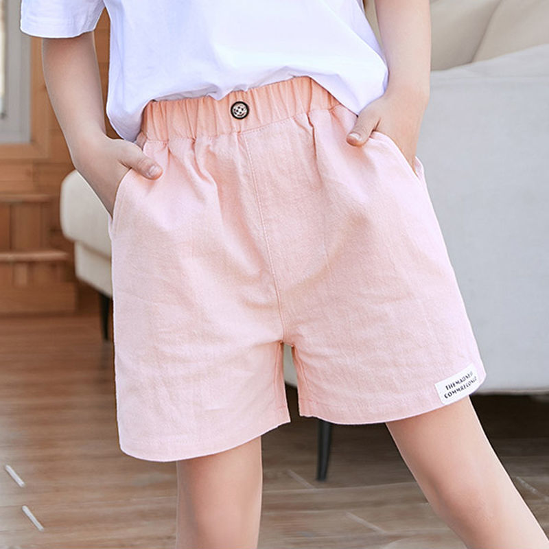 Girls' shorts wear five-point pants summer pants thin children's pants baby middle and big children summer casual sports