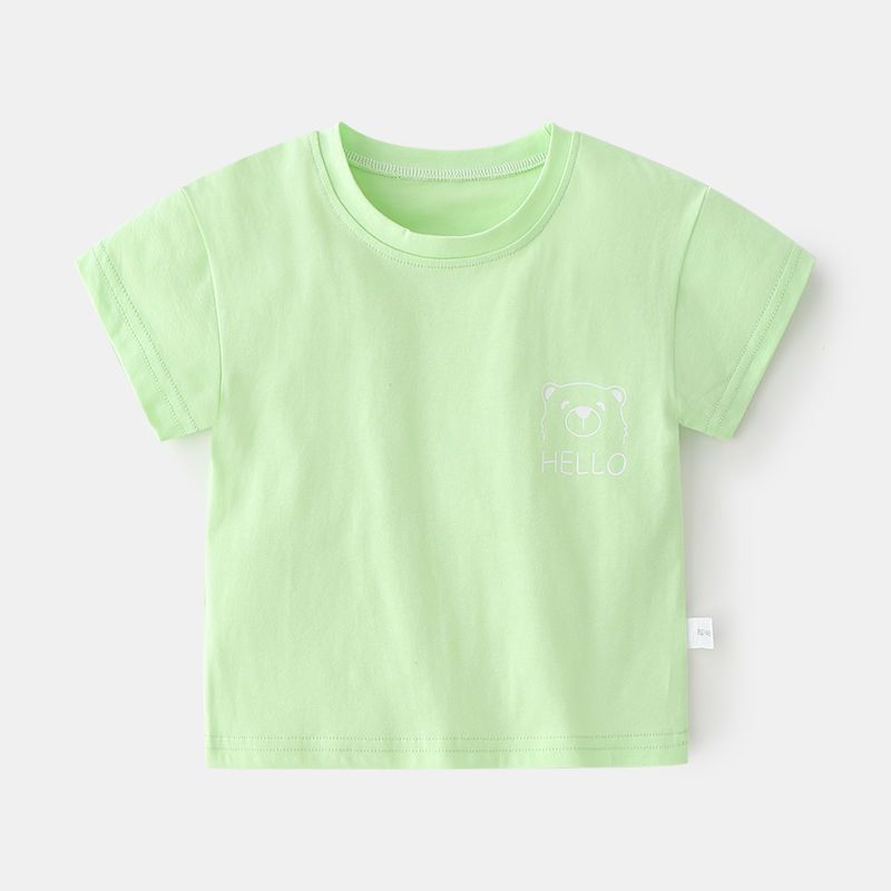 儿童超薄短袖夏季t恤0-3岁男女童宝宝半袖上衣婴儿打底衫童装