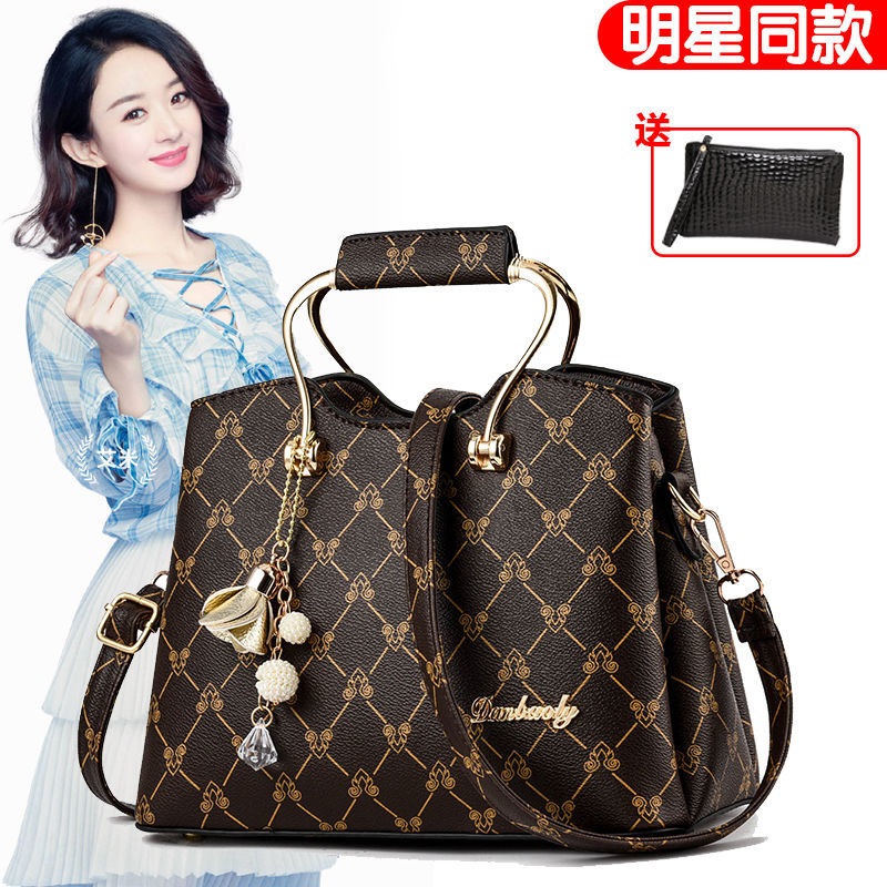 真皮質感女士大包包夏季新款氣質女包韓版潮單肩斜挎包百搭手提包
