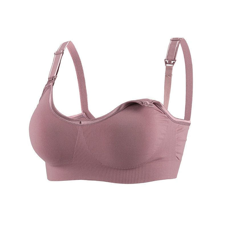 Nanjiren large size pregnant women breastfeeding underwear thin breastfeeding bra gathered anti-sagging breastfeeding underwear bra