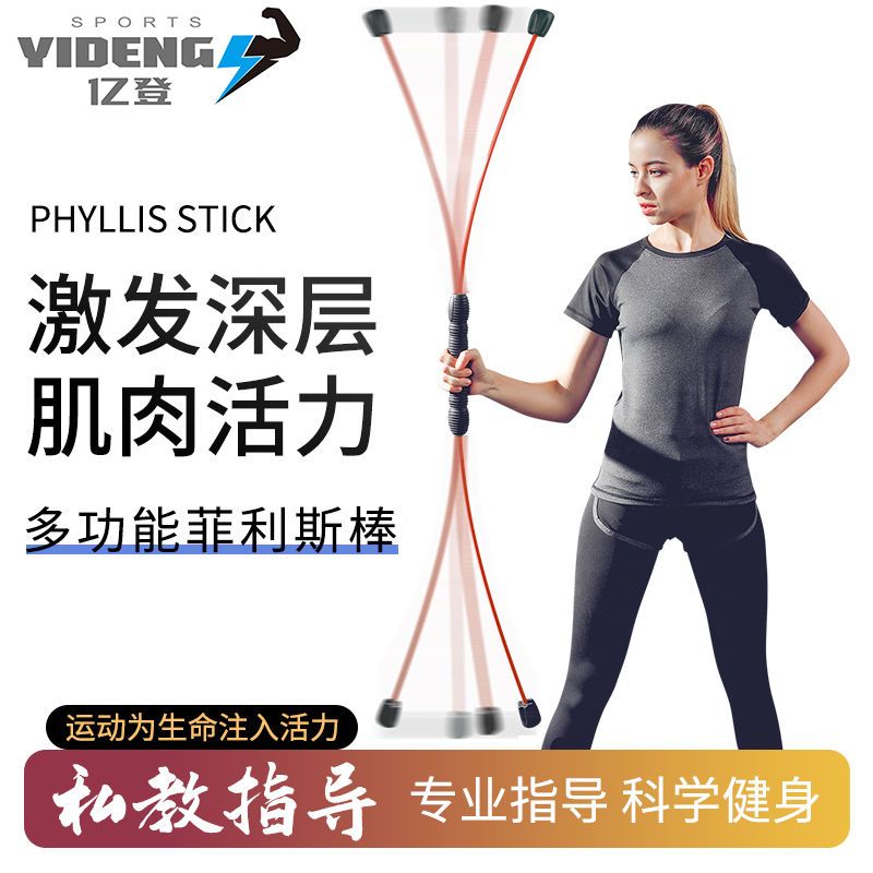 飞力士多功能可拆卸棒燃减甩脂大肚子开背锻炼瘦小腿健身强力震颤