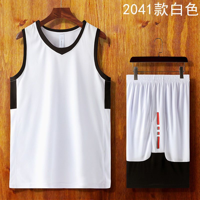 篮球运动套装男夏季2021年休闲服装无袖薄款背心跑步服短裤运动服