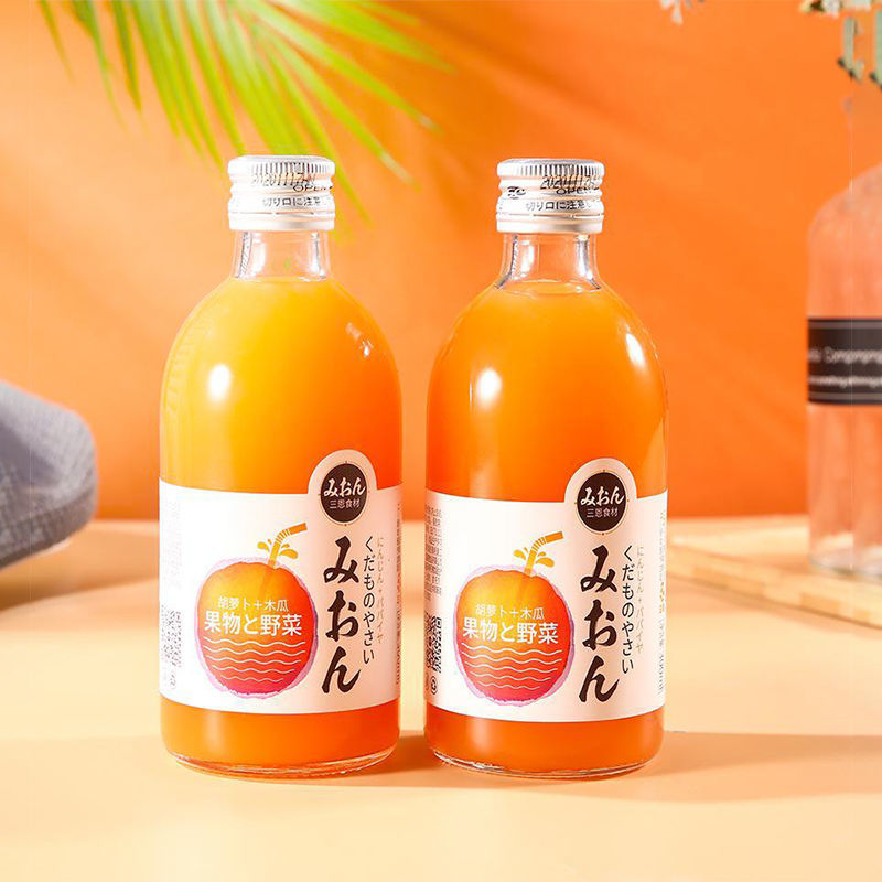 75781-三恩胡萝卜木瓜味猕猴桃青瓜味山楂番茄味网红复合果蔬汁芒果白桃-详情图