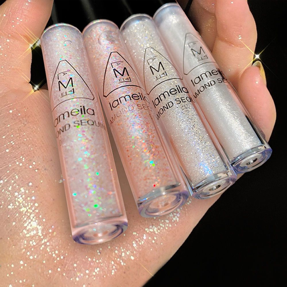 一滴淚液體眼影超閃亮片偏光亮晶晶臥蠶筆提亮單色眼影液高光修容