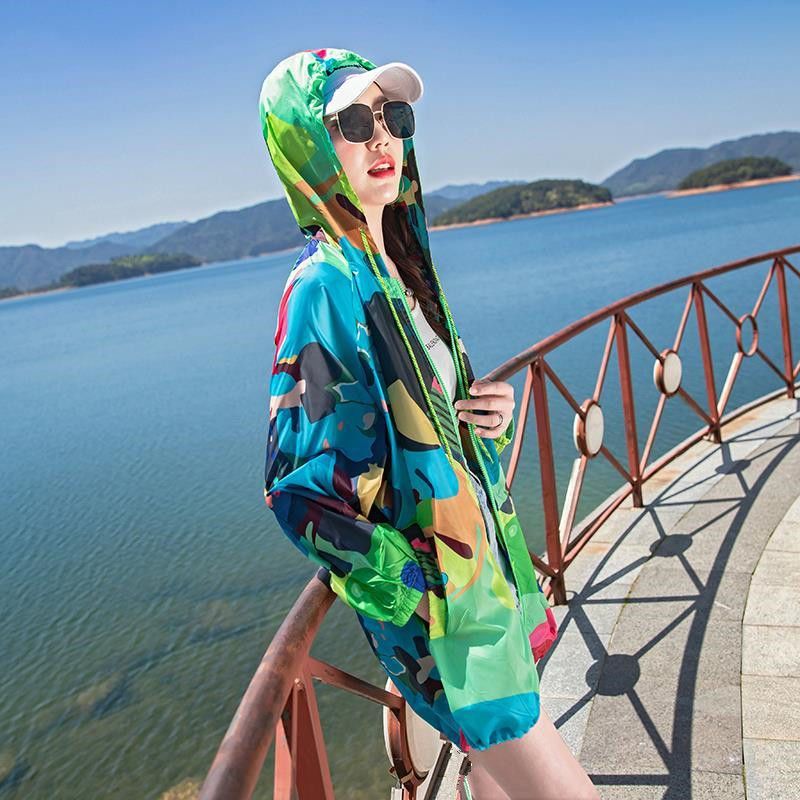 Camouflage-Kleidung für Damen, kurzer Stil, Sommer 2025, UV-Schutz, dünne Jacke, koreanische Version, langärmelige Sonne_voghion.com