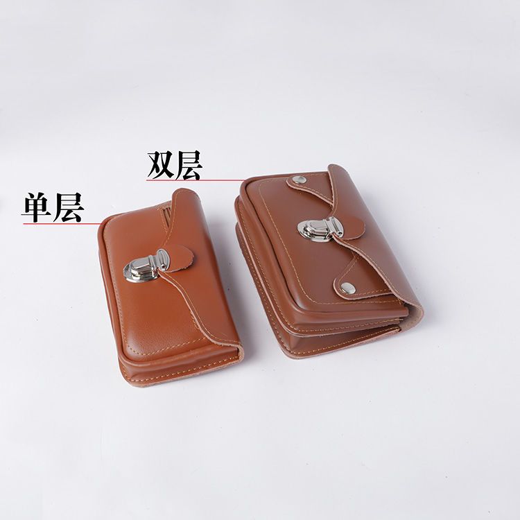 Thickened leather belt mobile phone bag 4 inches 6 inches 6.5 inches 7 inches 7.5 inches 5 real leather men's middle-aged and elderly machine pockets