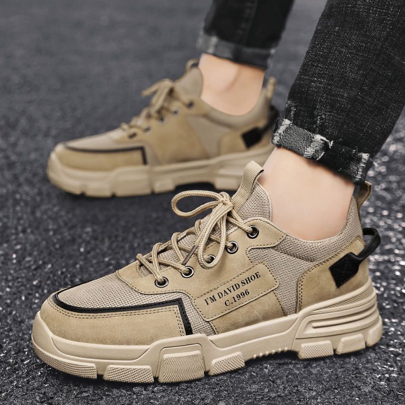 Men's shoes non-slip site work wear-resistant and dirty-resistant men's work shoes breathable summer deodorant labor insurance tide shoes