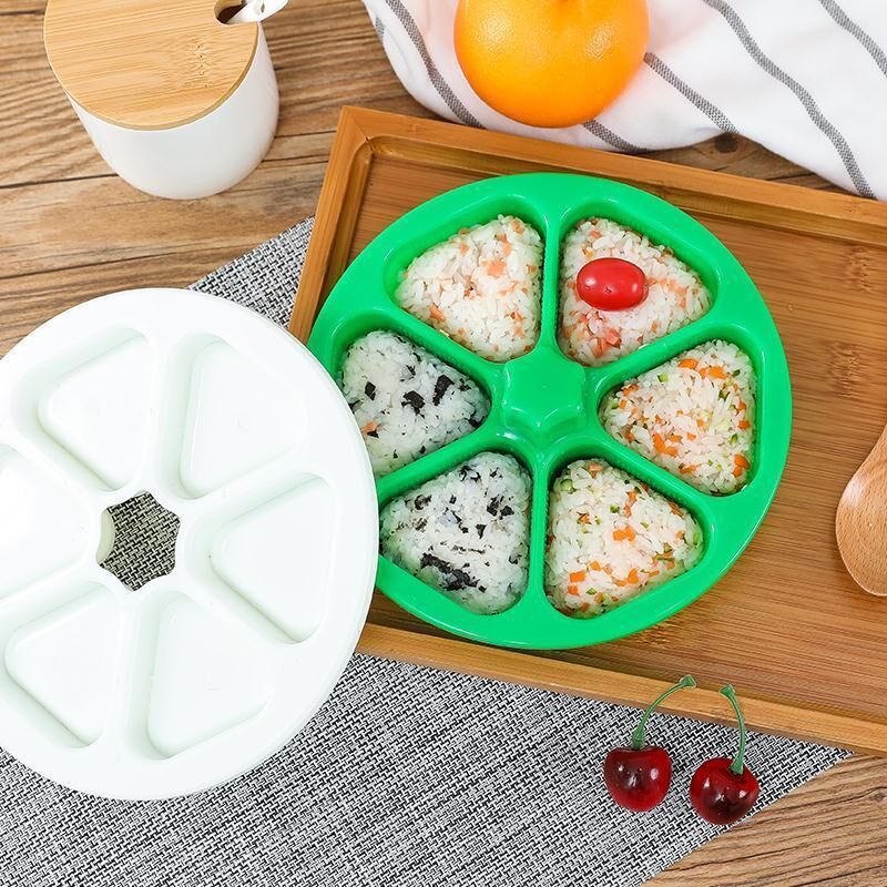 日式寿司磨具六合一 做紫菜包饭制作工具模具盒子三角饭团便当盒