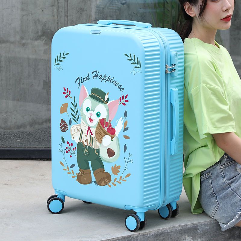 可爱行李箱网红新款小型涂鸦拉杆箱女男20结实耐用24旅行箱兔子